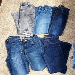 6 pairs of kids jeans all named brands worn maybe twice take all